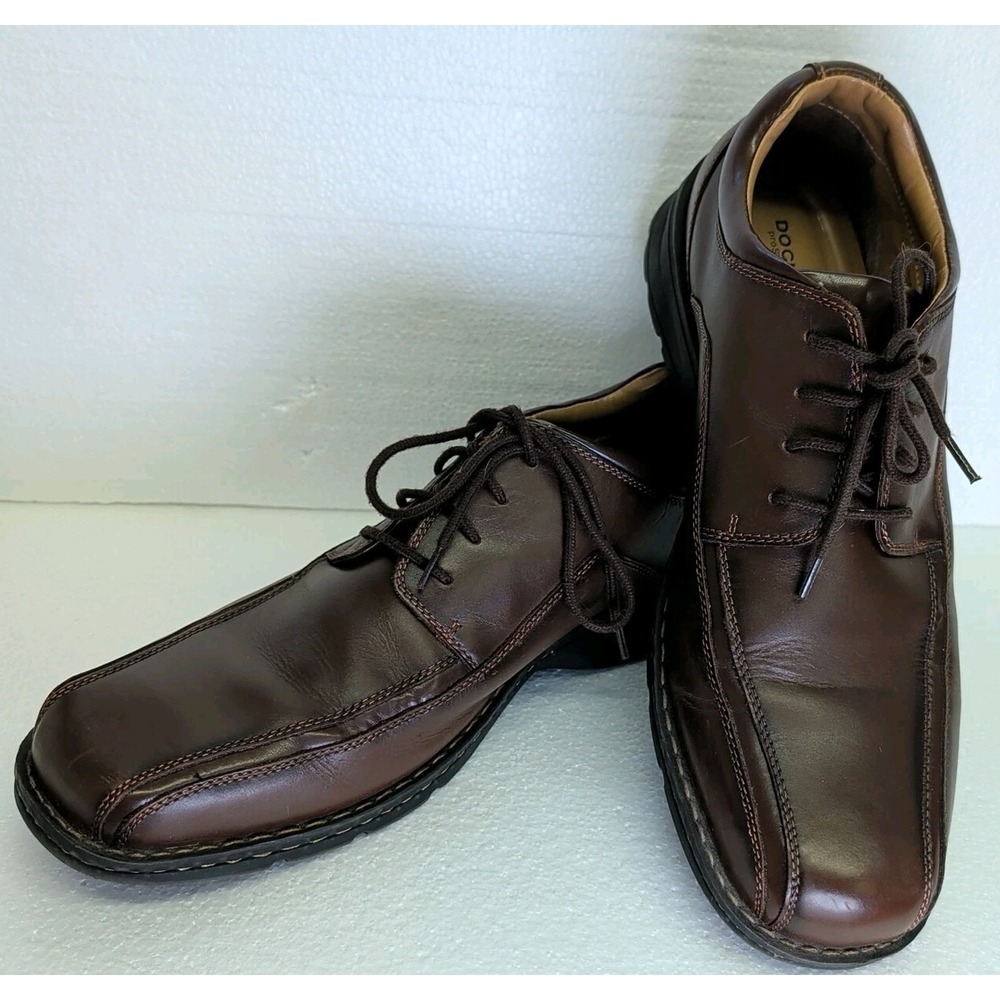 Dockers Trustee 90-29023 Men's Dark Brown Leather Dress Shoes Size 13 M